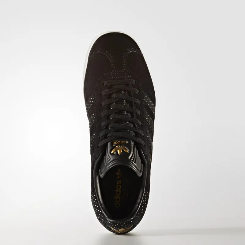 adidas Gazelle Core Black Gold Metallic (W) Core Black/Core Black/Gold Metallic (BY9364)