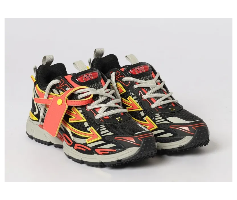 Off-White Be Right Back Mesh and Rubber Sneakers Black (OMIA295S26FAB0051026)