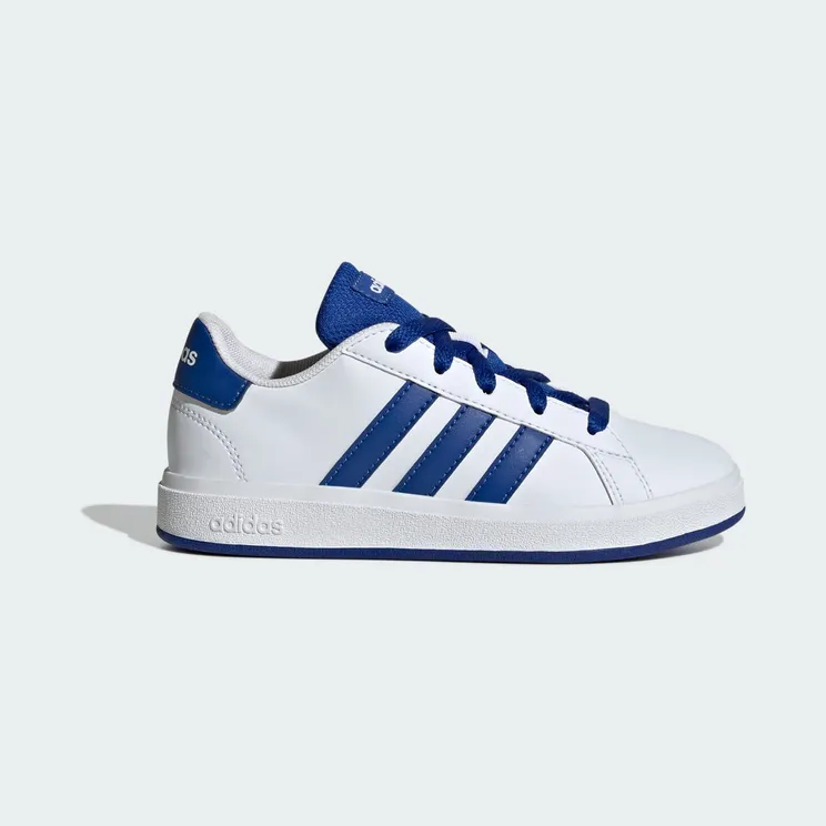 adidas Grand Court Lifestyle Tennis Lace-up “Cloud White / Royal Blue / Core Black” (JQ8008)