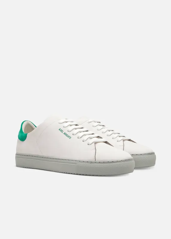 Axel Arigato Clean 90 Sneaker “Off White,Dark Green” (F4625006)
