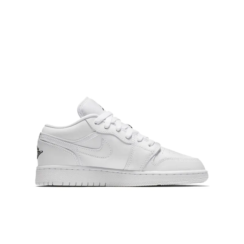 Jordan 1 Low Triple White (GS) White/Black (553560-110)