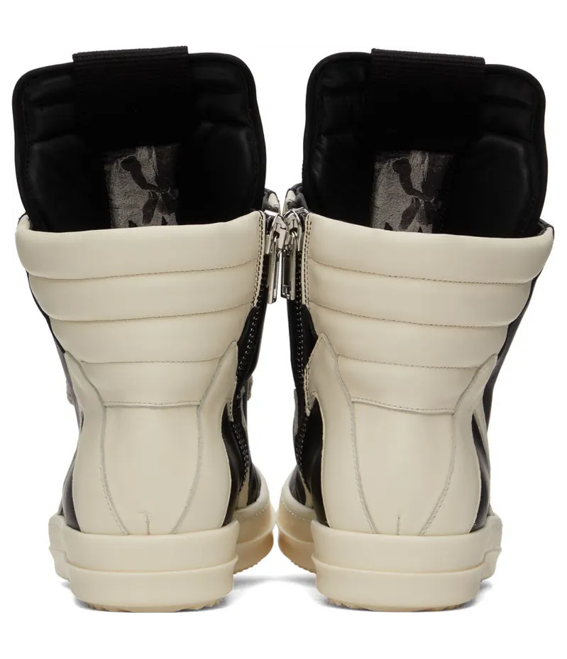 Rick Owens Black Jumbo Laces Geobasket Sneakers (RU02B2894 LPOW1) (2)