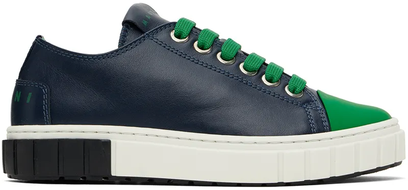 Marni Kids Navy Logo Lace (69019)
