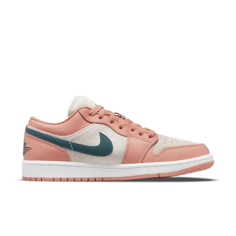 Air Jordan 1 Low Light Madder Root – “Coral Pink / Dark Teal / White” (DC0774-800)
