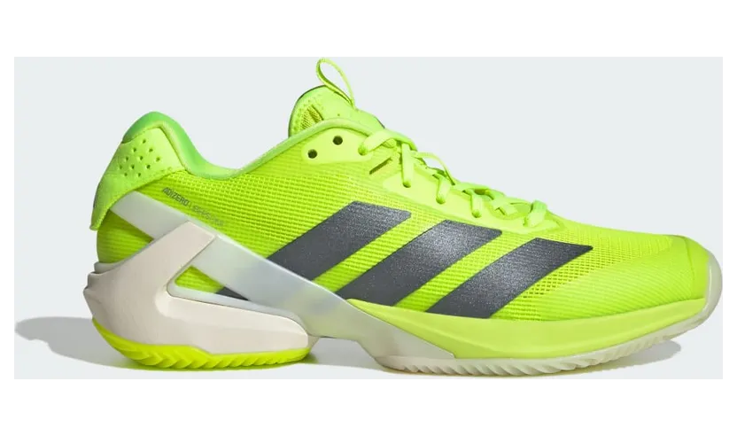 Adidas Adizero Ubersonic 5 Clay Tennisschoenen Lucid Lemon / Iron Metallic / Cloud White (IH8107)