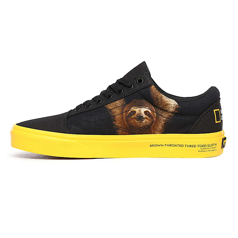 Vans Old Skool National Geographic (GS) Black/Yellow (VN0A4U3BWK6)