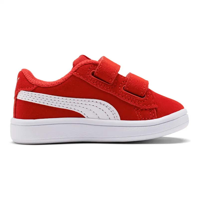 Puma Smash v2 Suede Tennis Shoes Red/White (36517803)