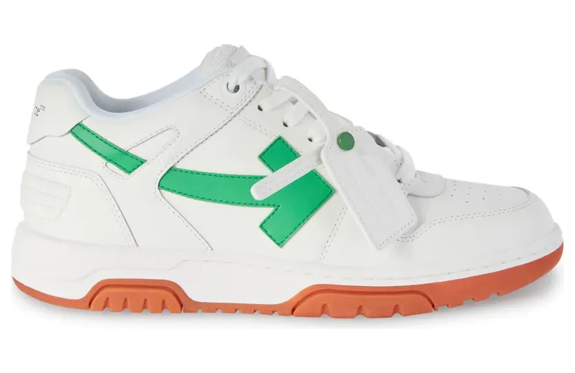 Off-White Out Of Office leren “White” (OMIA189S24LEA001)