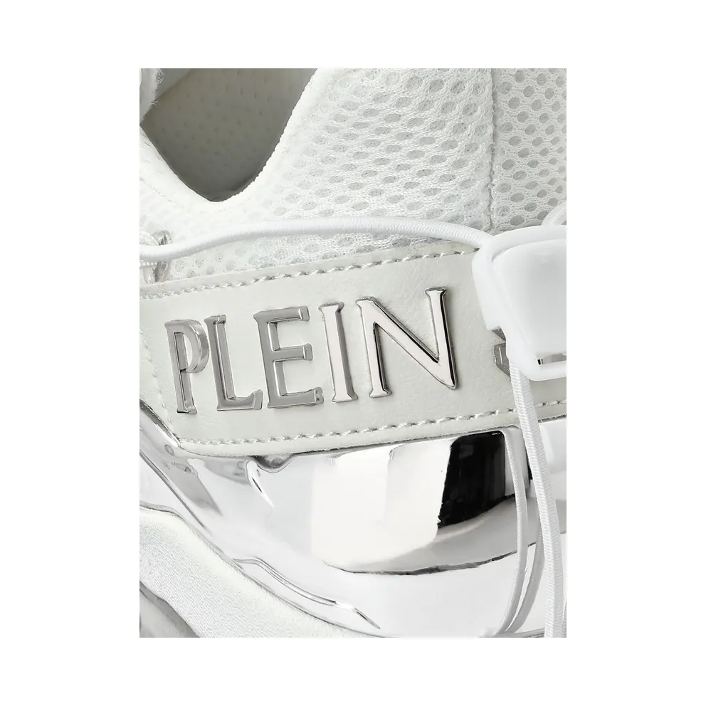 Plein Sport Mesh And Leather White (PAESUSC0746STE003N0101)