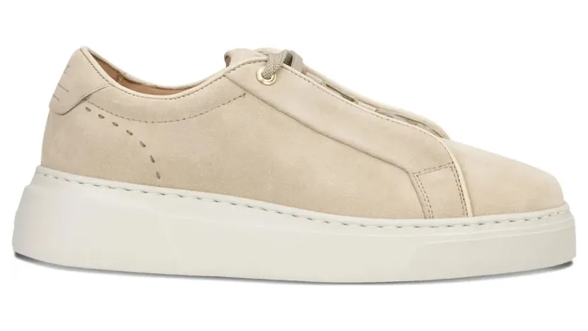 BOSS aus Wildleder mit verstecktem Wedge – Nude (50551458)