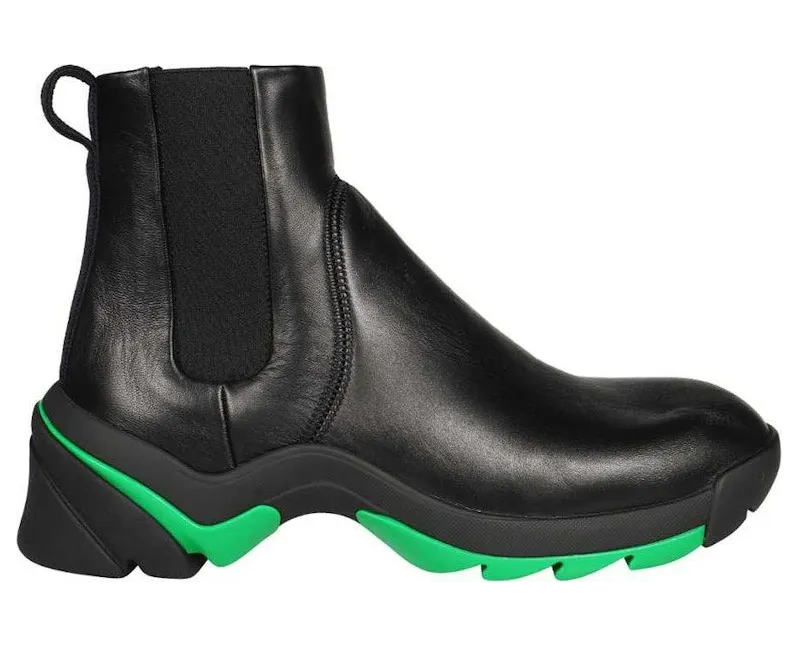 Bottega Veneta Flash High Top Sneaker Black Green (668586VBSD01295)