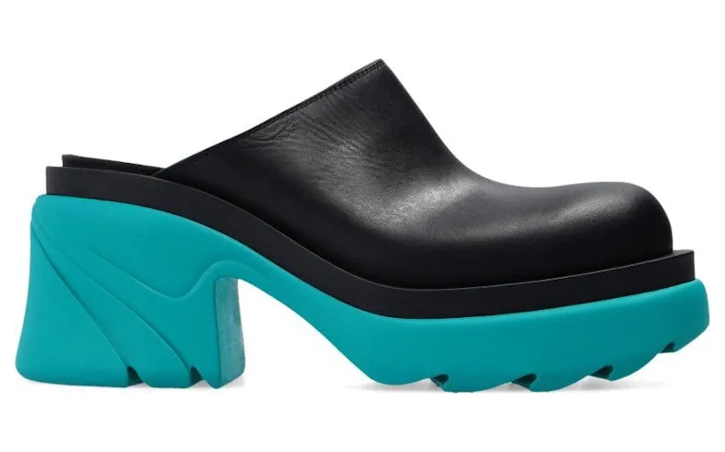 Bottega Veneta Flash Mule Black Blue (668525VBS501474)