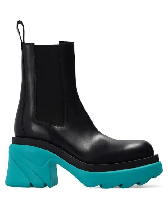 Bottega Veneta Flash Platform Ankle Boot Black Water (667148VBS501474)
