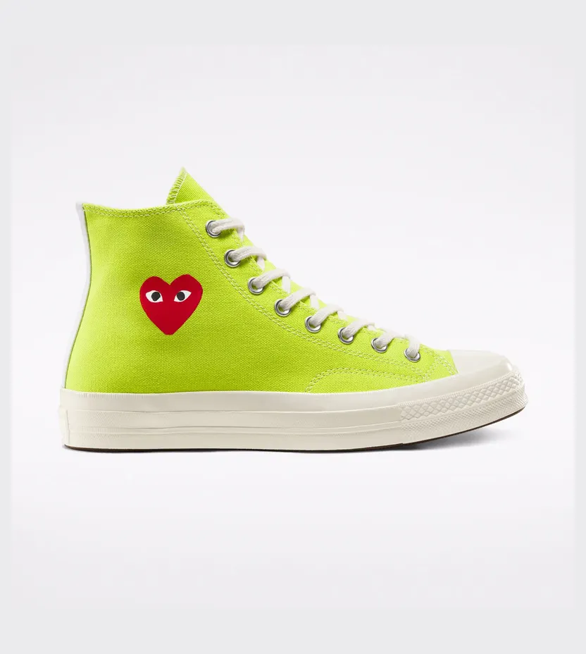 Converse Comme des Garcons PLAY x Chuck 70 High Bright Green (168299C)