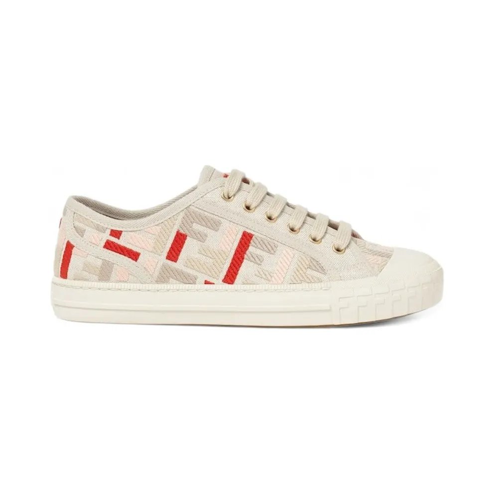 Fendi Domino Beige Cotton FF Embroidery (8E8325ARIVF1SZE)