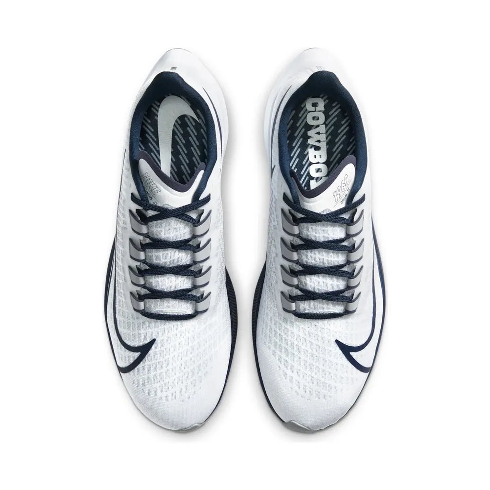 Nike Air Zoom Pegasus 37 Dallas Cowboys White/Pure Platinum-College Navy-Wolf Grey (CZ5444-100)