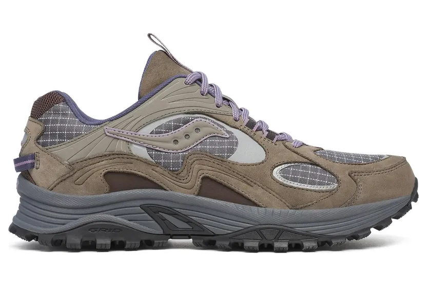 SAUCONY Grid Aura X “Dark Grey / Mud” (S70924-1)