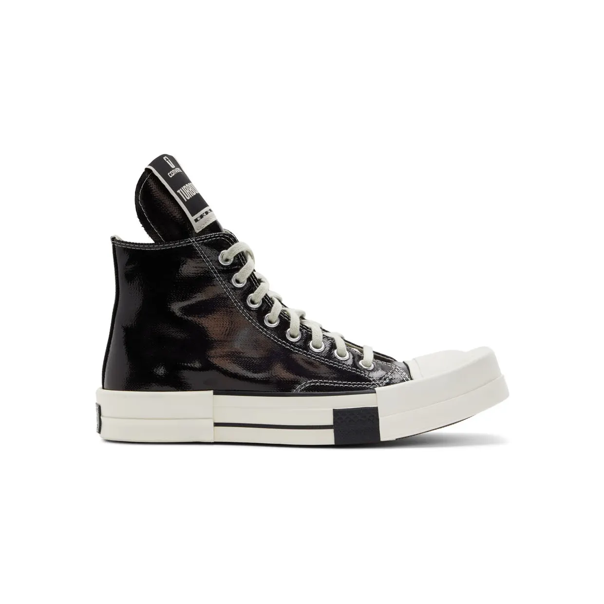 Rick Owens Drkshdw Black Converse Edition Turbodrk Chuck 70 Hi Sneakers (DC01BX291 A01R0)
