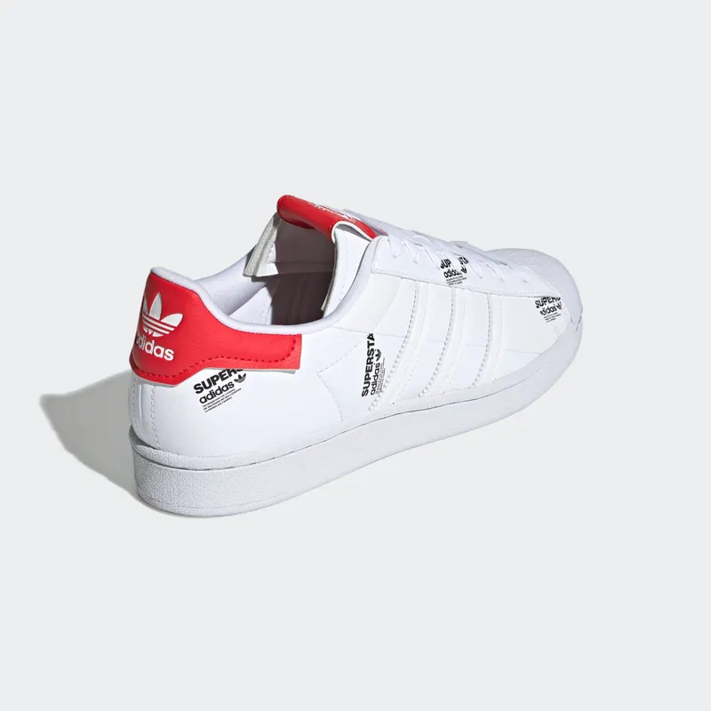 adidas Superstar Cloud White / Vivid Red / Core Black (GV7672)