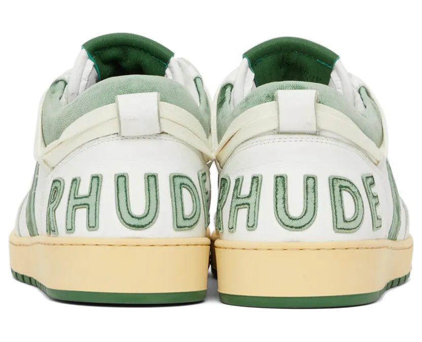 Rhude Rhecess Low “White/Green” (RHFW21FO21040433) (4)