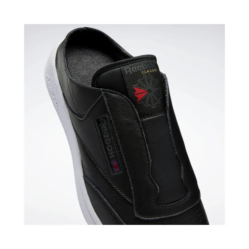 Reebok Club C Laceless Mule Shoes Core Black / Core Black / Pure Grey 7