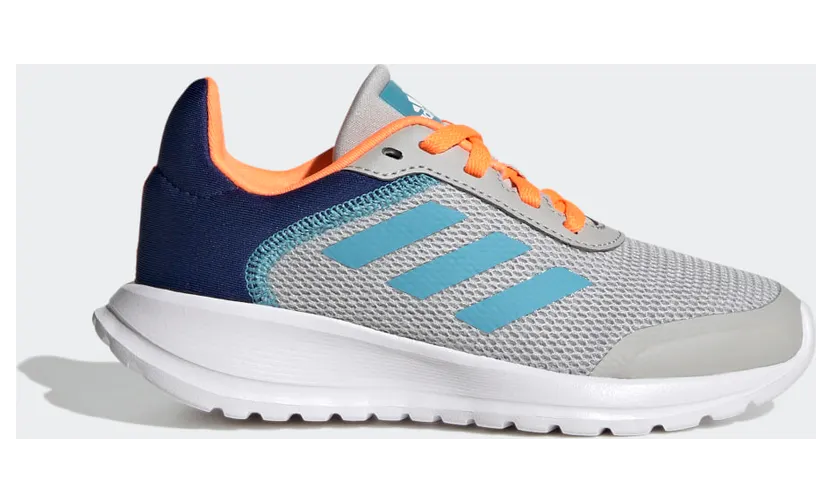 adidas Tensaur Run Schuh Grey Two / Preloved Blue / Screaming Orange (HQ1265)