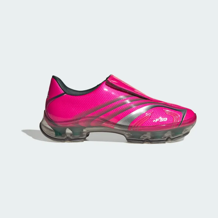 adidas F50 Walkable “Shock Pink / Bold Green / Silver Metallic” (JQ9556)