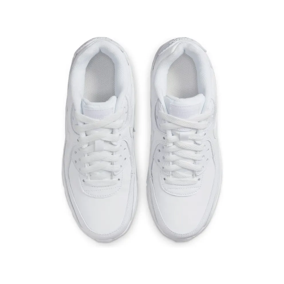 Nike Air Max 90 Recraft Triple White (GS) White/Metallic Silver-White-White (CD6864-100)