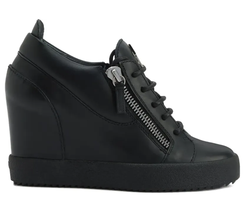 Giuseppe Zanotti Addy Wedge-Sneakers mit Reißverschluss – Schwarz (RW50022H01)
