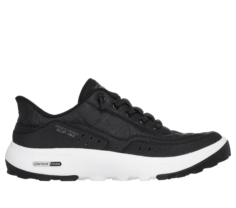 Skechers Slip-ins Relaxed Fit Urban Explore – Cozy Fit “Black / White” (180277BKW)
