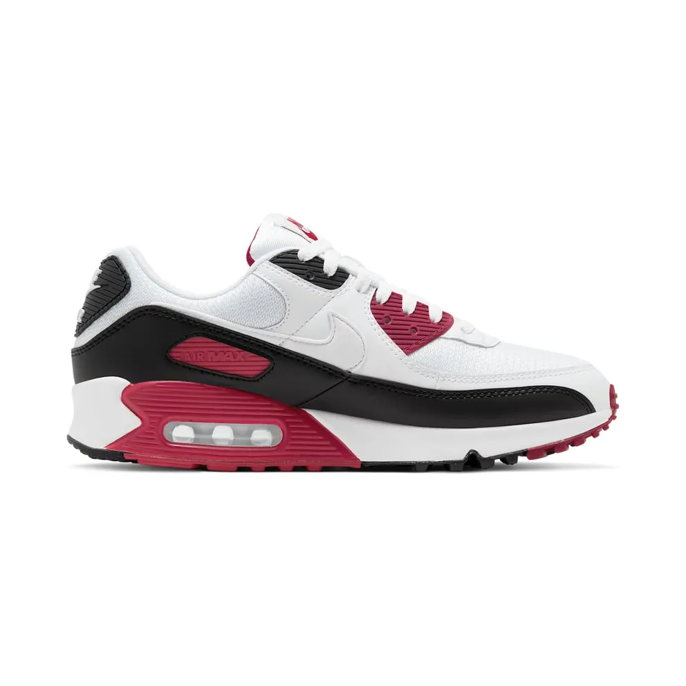 Nike Air Max 90 Recraft New Maroon White/White-New Maroon-Black (CT4352-104)