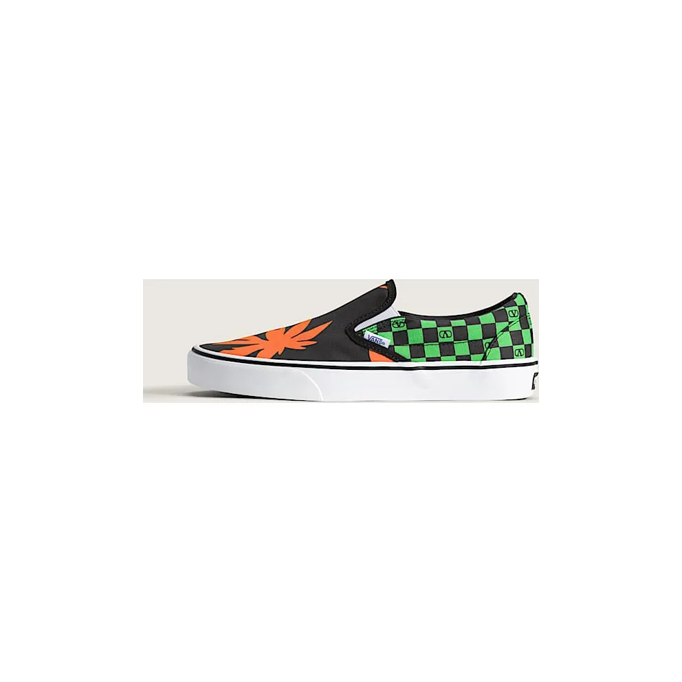 Vans Classic Slip-On Valentino Garavani Checkerboard Tropical Leaves (VN000XW4N5B)