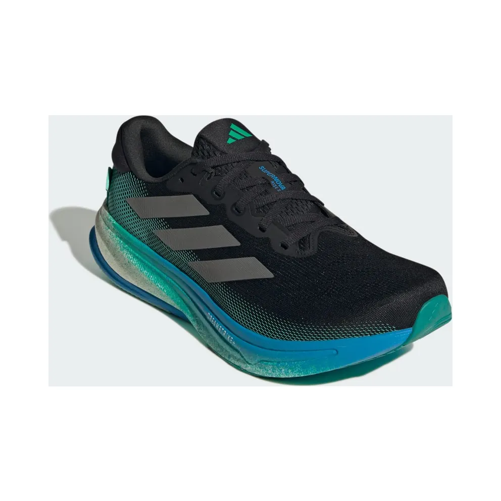 Adidas Supernova Rise 2 Running Shoes Core Black / Iron Metallic / Glory Green (JI1408)