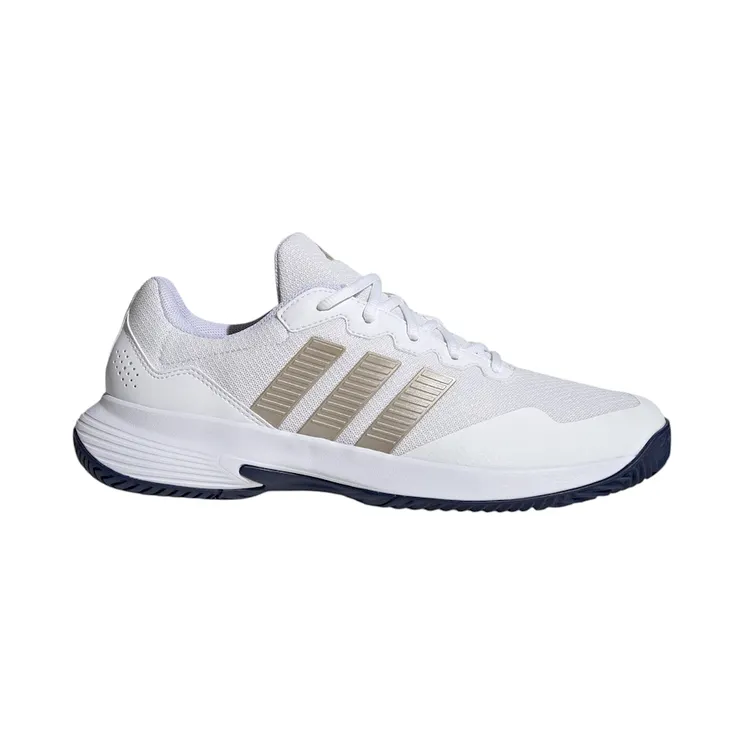 adidas Gamecourt 2 White Cyber Metallic Dark Blue (KI0782)