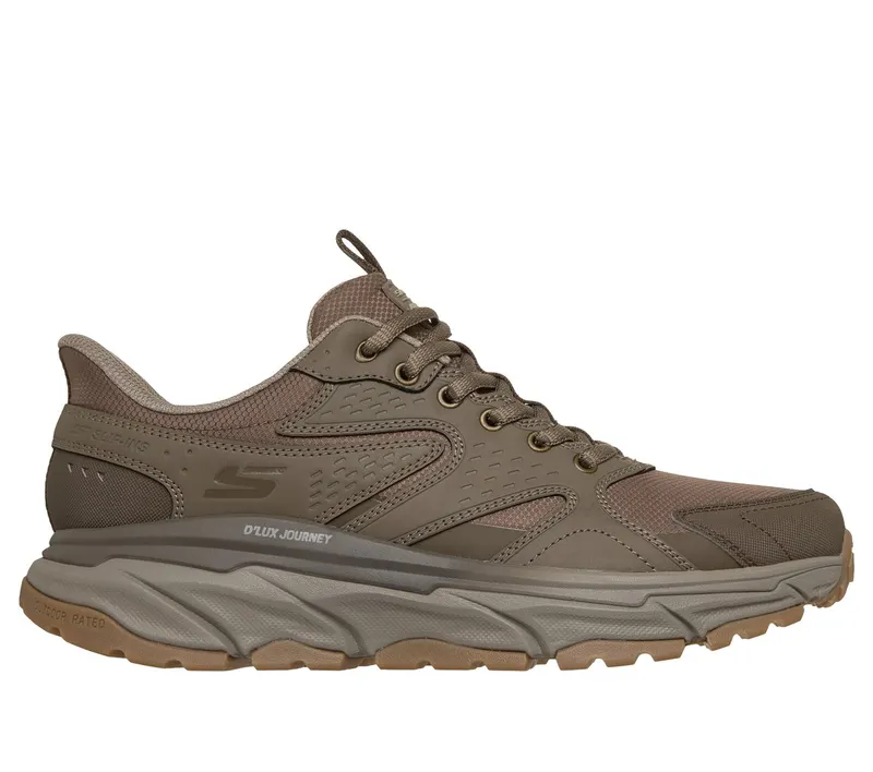 Skechers Slip-ins Relaxed Fit: D’Lux Journey – Sand Point Creek Sneaker Donker Taupe