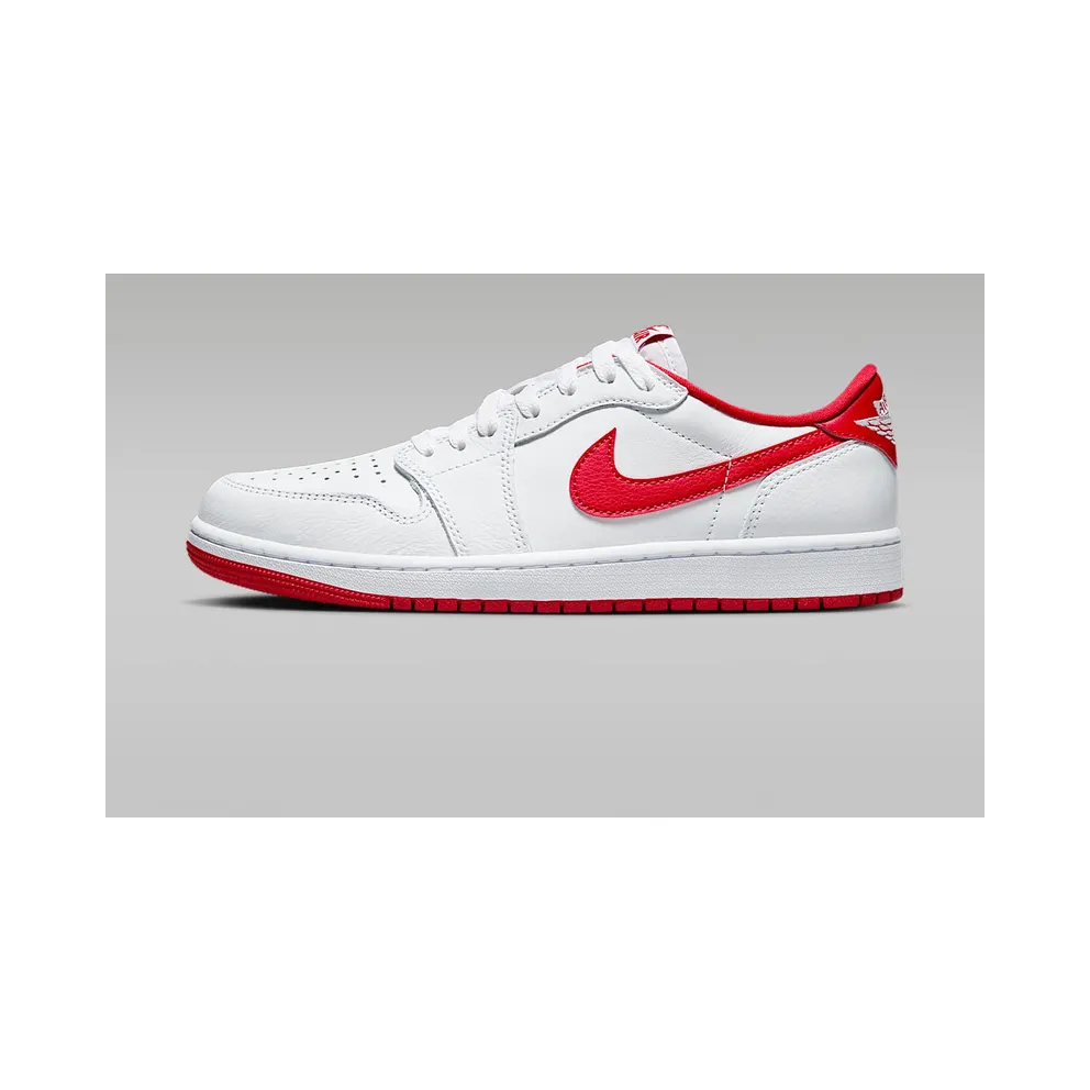 Air Jordan 1 Low OG White/White/University Red (CZ0790-161)
