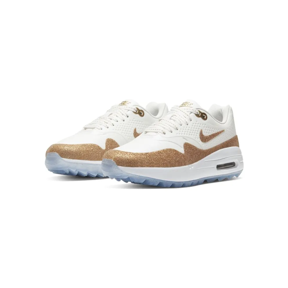 Nike Air Max 1 Golf Swarovski (W) Summit White/White-Metallic Gold (BV0658-111)