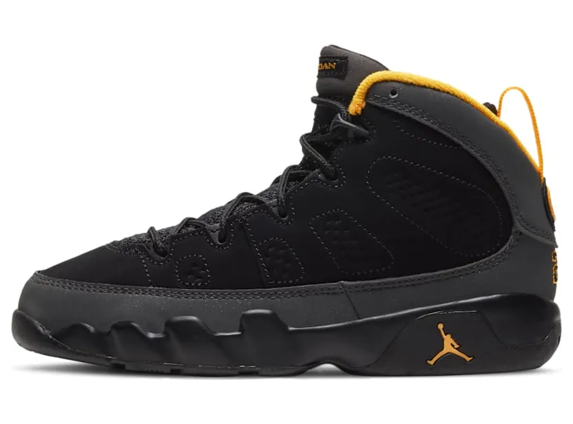 Jordan 9 Retro Dark Charcoal University Gold (PS) (401811-070)
