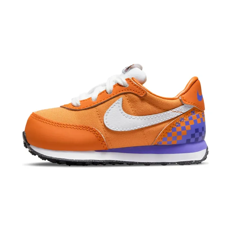 Nike Waffle Trainer 2 SE “Kumquat / Psychic Purple / Court Purple / White” (DJ8047-800)