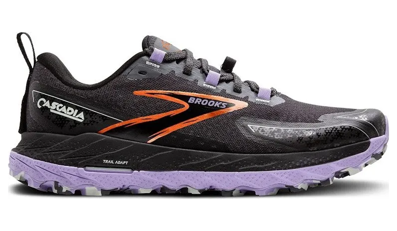 Brooks Cascadia 18 Ebony Sweet Lavender Copper (120416-1B-048)