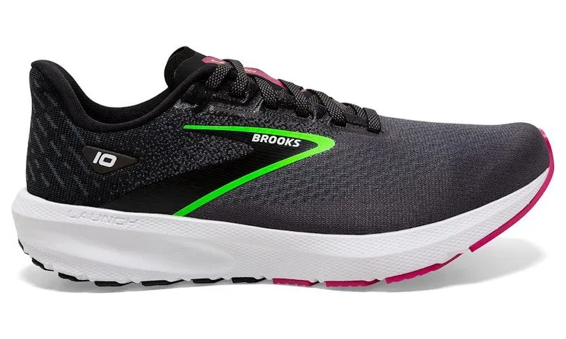 Brooks Launch 10 Black Blackened Pearl Green (120398-1B-074)