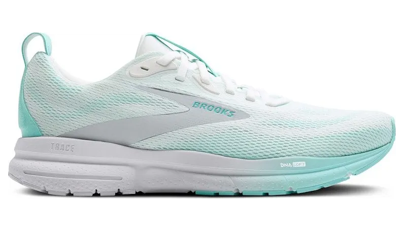 Brooks Trace 4 Bright White Limpet Oyster (120441-1B-198)