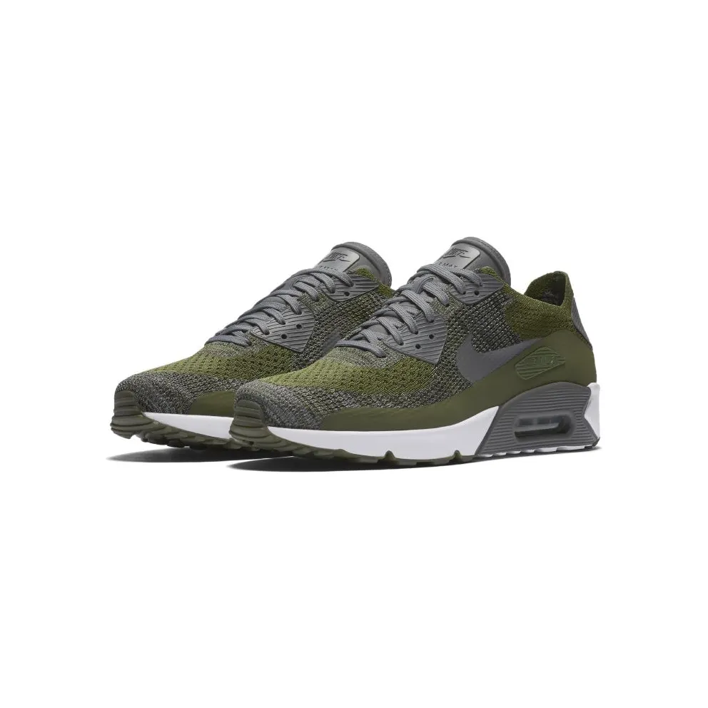Nike Air Max 90 Ultra Flyknit 2.0 Green Rough Green/Dark Grey-White-Black (875943-300)