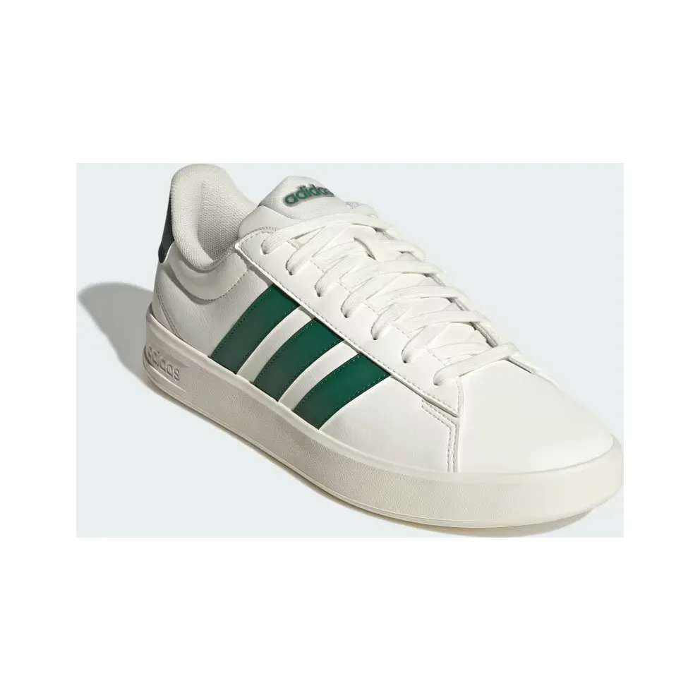 adidas Grand Court 3.0 “Off White / Collegiate Green / Off White” (KH9527)