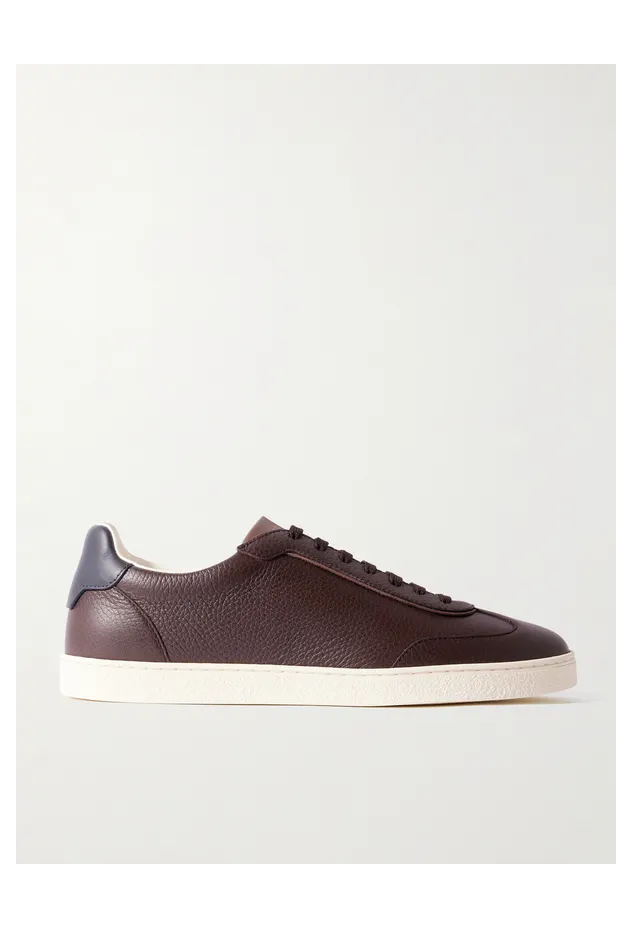 Brunello Cucinelli Coda di Rondine Leather Brown (MZUAGOJ336)