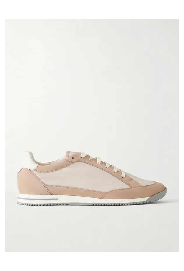 Brunello Cucinelli Suede-Trimmed Canvas Beige (MPUYRGA353)