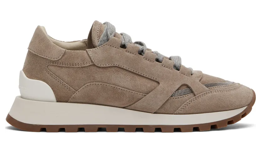 Brunello Cucinelli Taupe Suede (MZSFG2290P)