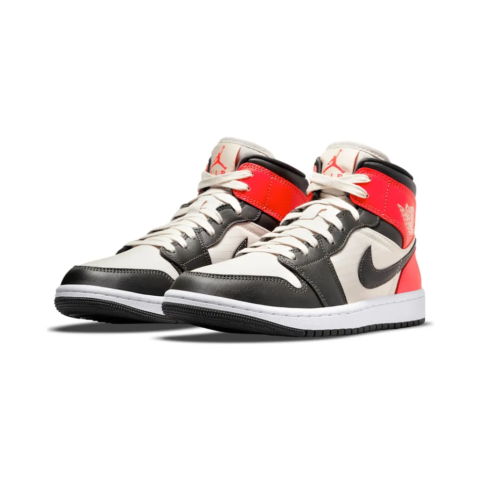 Air Jordan 1 Mid Light Orewood Brown – “Light Orewood Brown / Bright Crimson / White” (DQ6078-100)