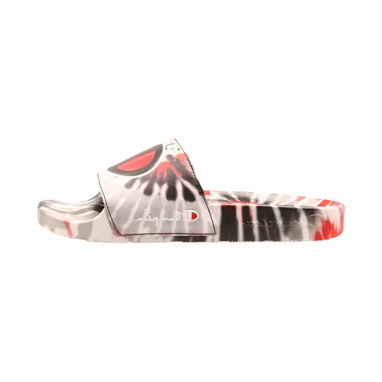 Champion Life™ IPO Tie Dye Slides GS “Black / Scarlet Red / Grey” (CP101192Y)