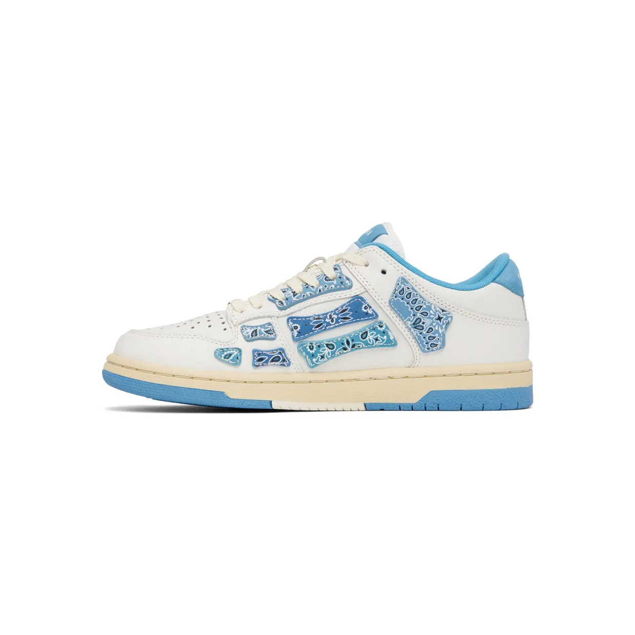 AMIRI White & Blue Bandana Skel Sneakers (PF22MFS006-123) (3)